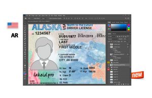 New PSD Template Driver License Alaska
