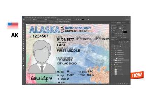 New PSD Template Driver License Alaska