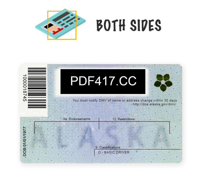 Alaska Barcode PDF417