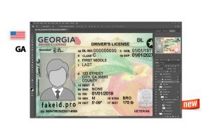 New PSD Template Driver License Georgia