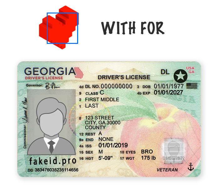 Georgia ID Template HQ