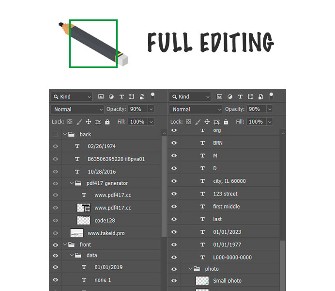 DL Illinois Layers Editing Psd