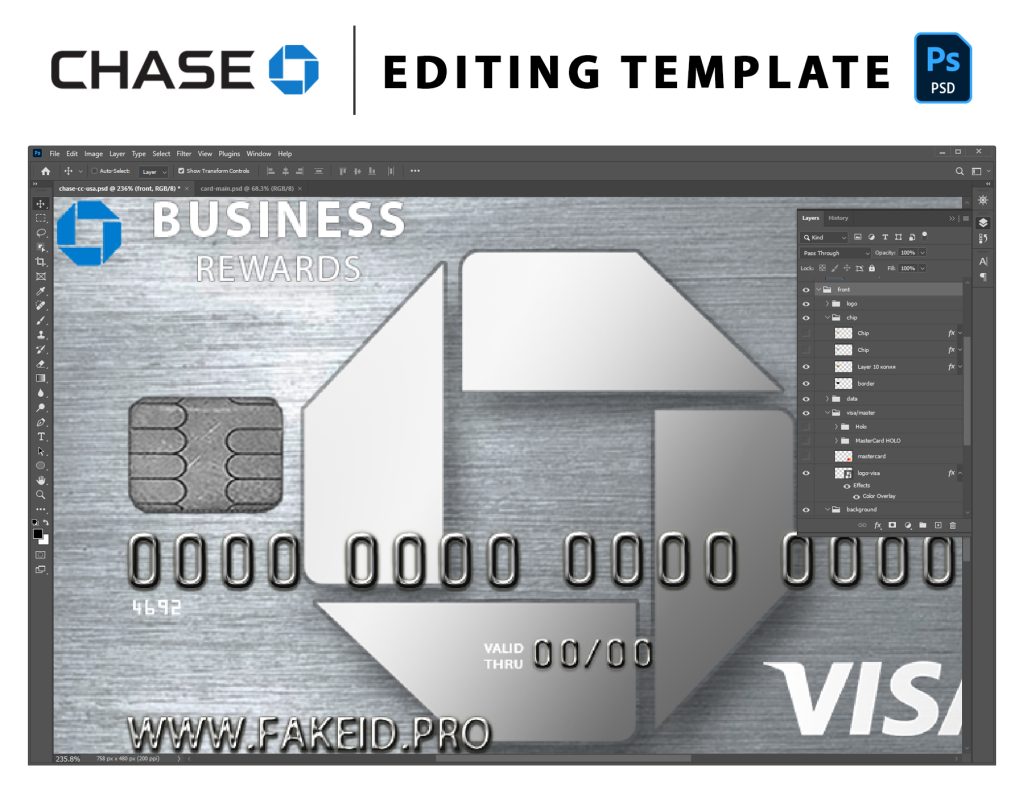 Card Chase Front Psd