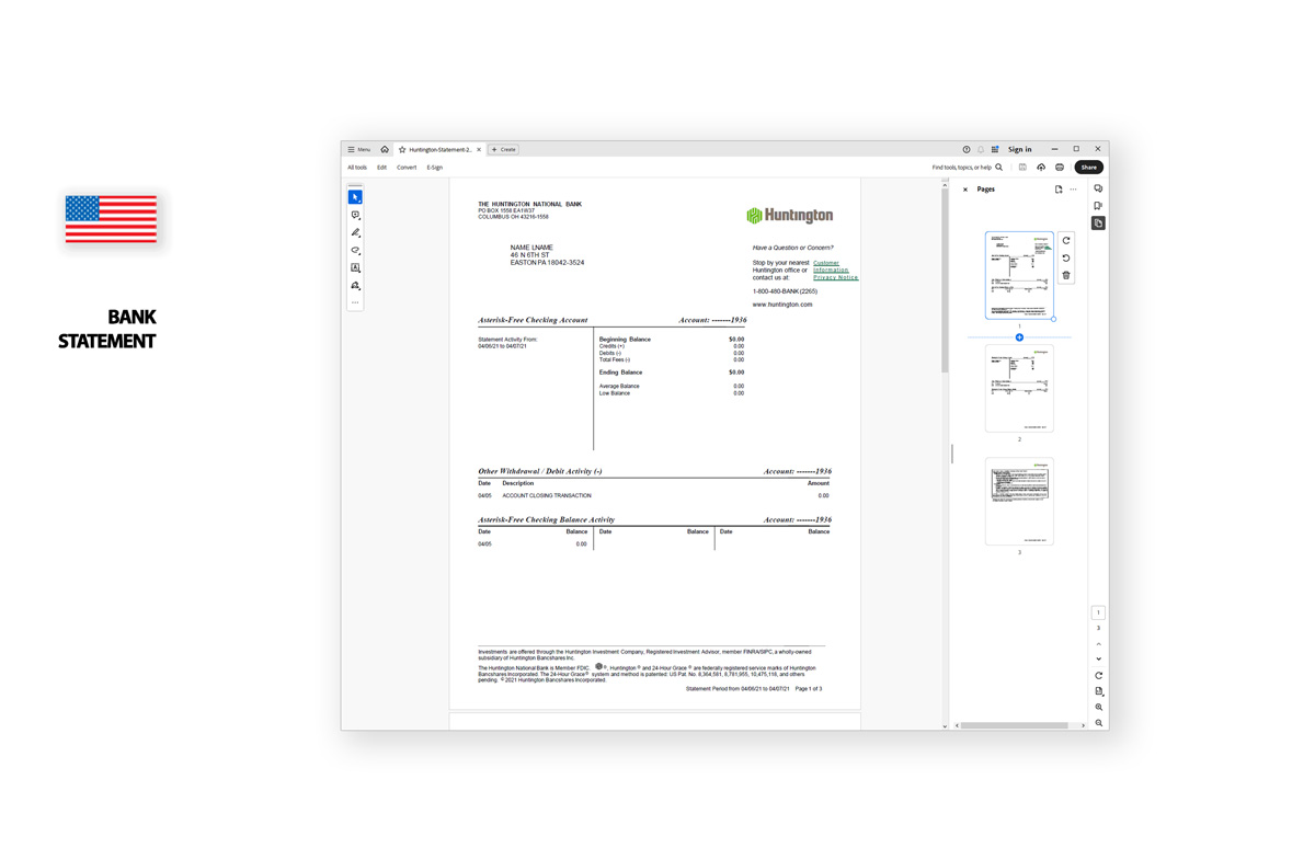 Bank state huntington download