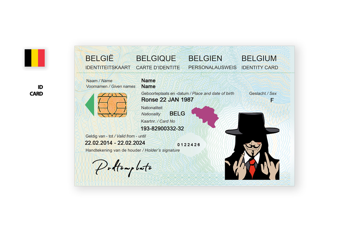 Id belgium psd template