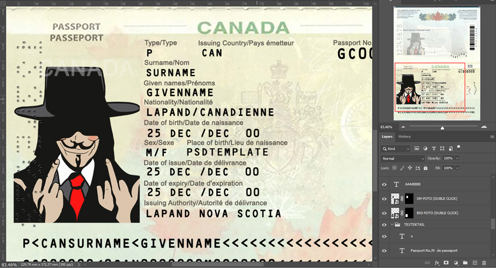 Passport Canada (CAN PSD)