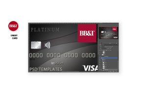 Bbt bank cc template psd