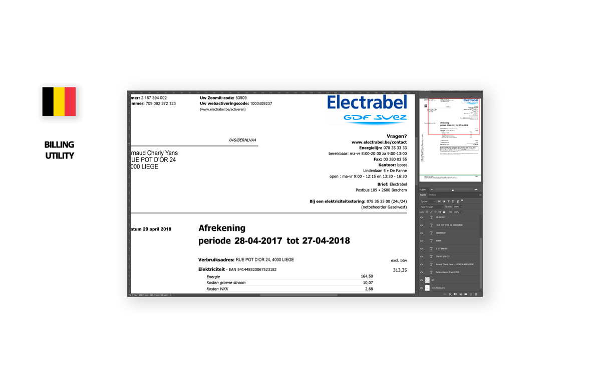 Belgium billing utility