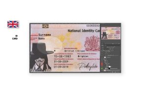 Id united kingdom gbr psd