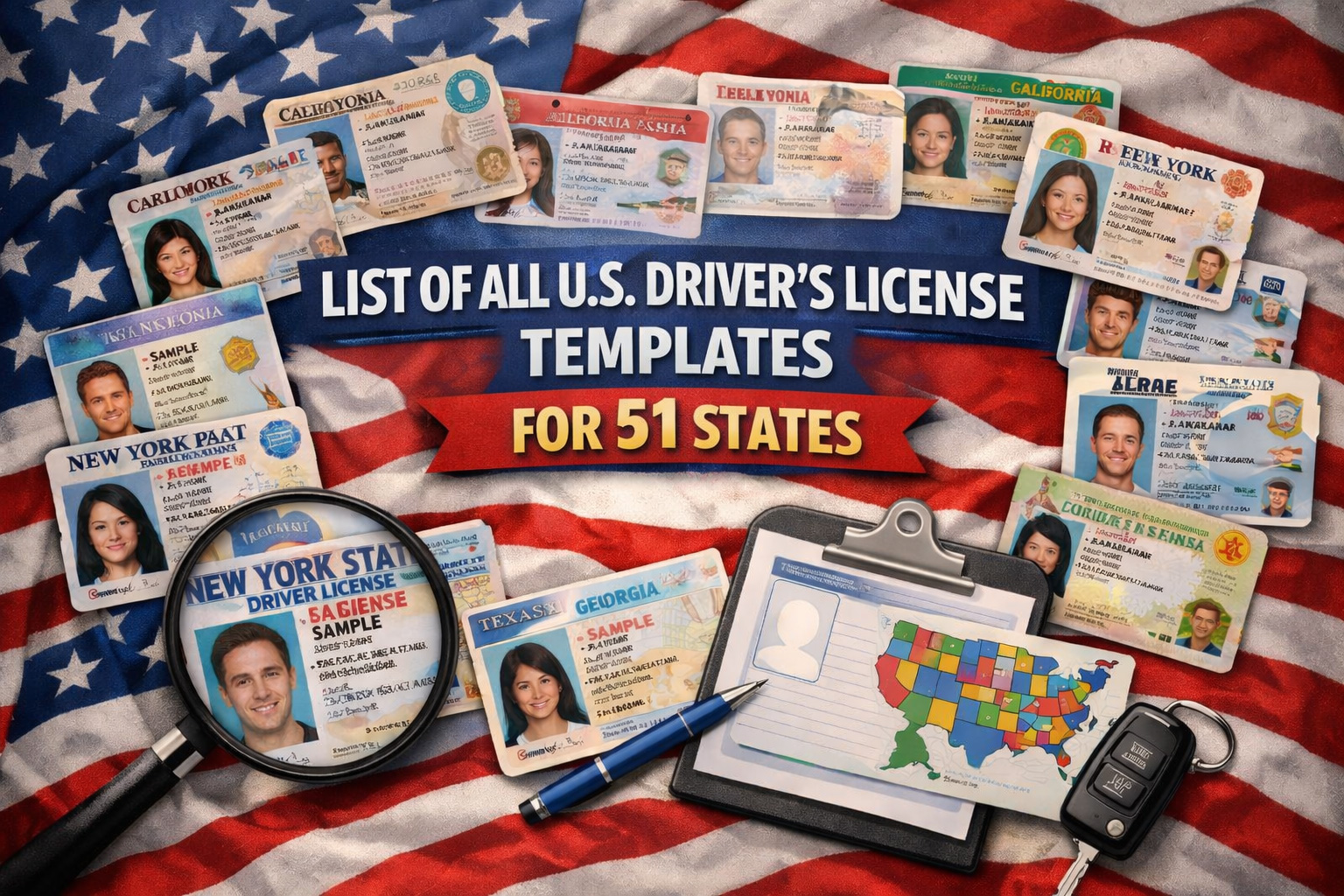 List all states usa dl psd
