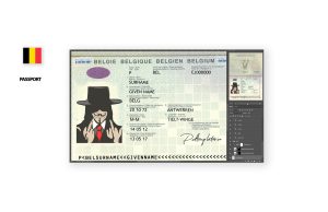 Passport belgium psd