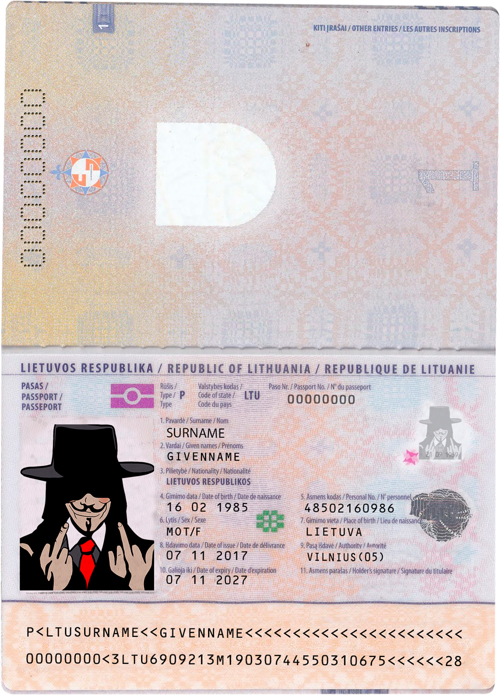Passport lithuania