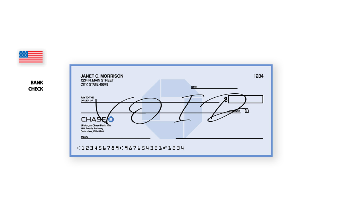 Void Chase Bank Check